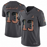 Nike Browns 13 Odell Beckham Jr. 2019 Salute To Service USA Flag Fashion Limited Jersey Dyin,baseball caps,new era cap wholesale,wholesale hats